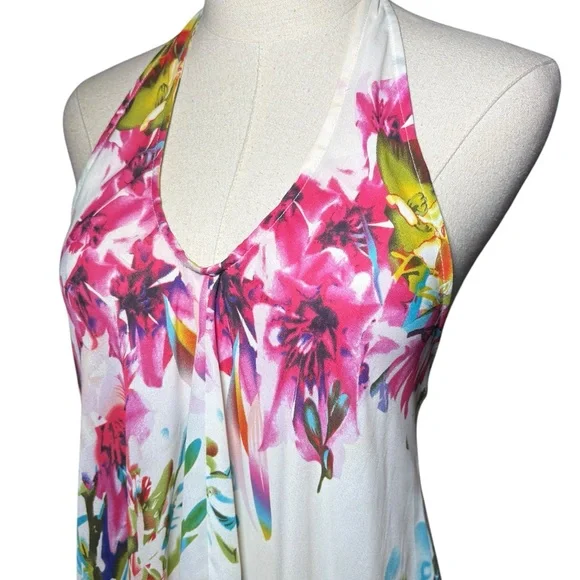 Venus Floral Halter Swim Cover-Up Lightweight Beach - Picture 3 of 6